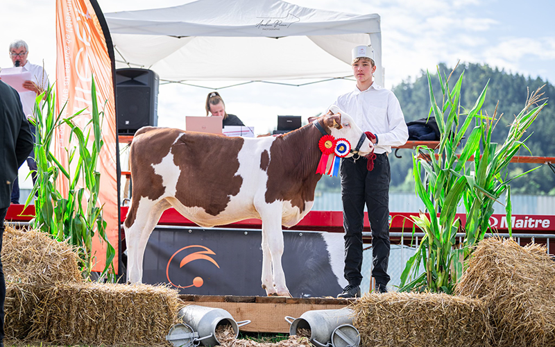 Axelle, GAEC des Gourmets à Ramonchamp. 