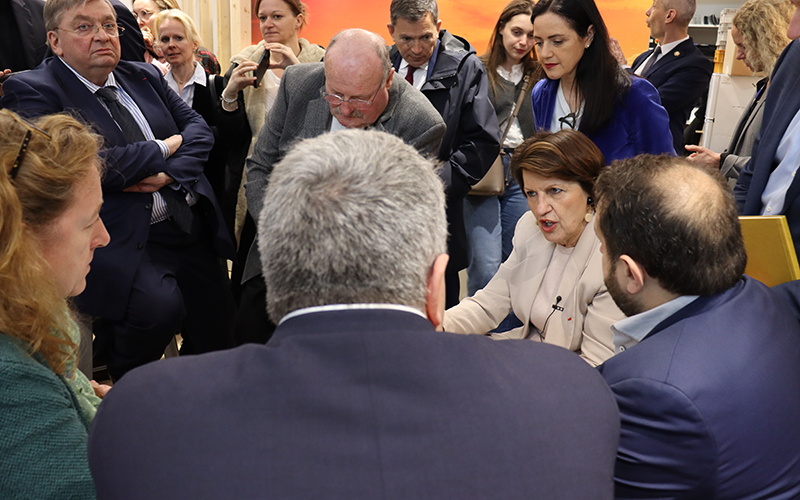 Annie Genevard au SIA lors de la journée Vosges. © Photo Marion FALIBOIS