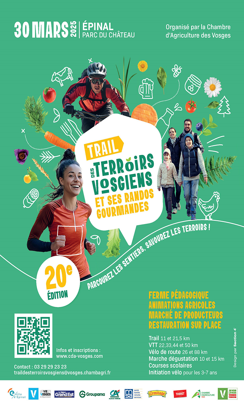 Affiche du 20ème trail des terroirs vosgiens © CDA88 Affiche du 20ème trail des terroirs vosgiens © CDA88