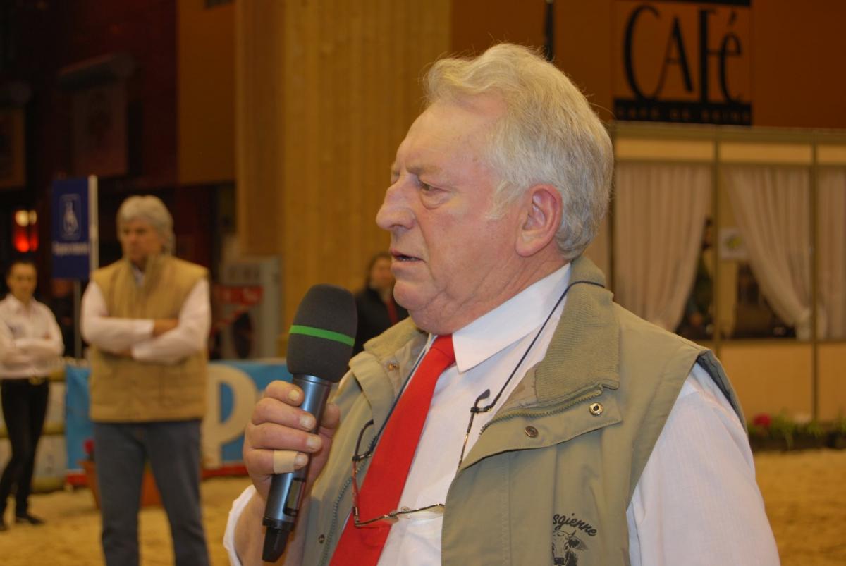 Jean Wehrey en 2011, juge du Concours Général Agricole, quand la Vosgienne était tête d'affiche du Salon de l'Agriculture.