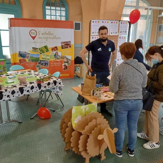 Les familles ont pu découvrir la richesse des formations et métiers qu’offre l’agriculture sur le département