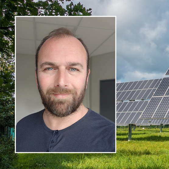 Damien L'Huillier est pilote Energie et expert en méthanisation et photovoltaïque pour les chambres d’agriculture du Grand-Est. © Portrait Marion Falibois