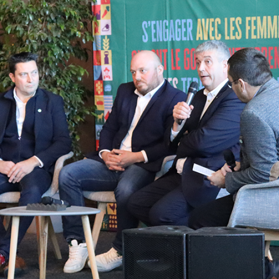 (De G. à D.) Philippe Clément, Christophe Chambon, Nicolas Lallemand, Jérôme Mathieu et Nicolas Georget. © Photo Marion Falibois