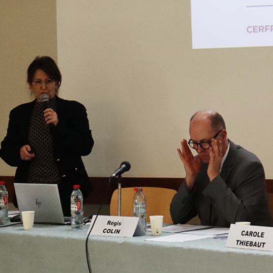 (de G. à D.) Blandine Coutelas, directrice de Cerfrance Vosges, Régis Colin, président de Cerfrance 88 et Philippe Soltys, maire d’Uxegney. © Photo Camille COQUET