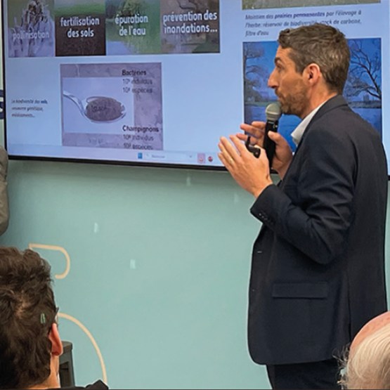 Benoît Grandmougin : «Les fermes pilotes sont aussi des sources d’inspiration». © Photo DR