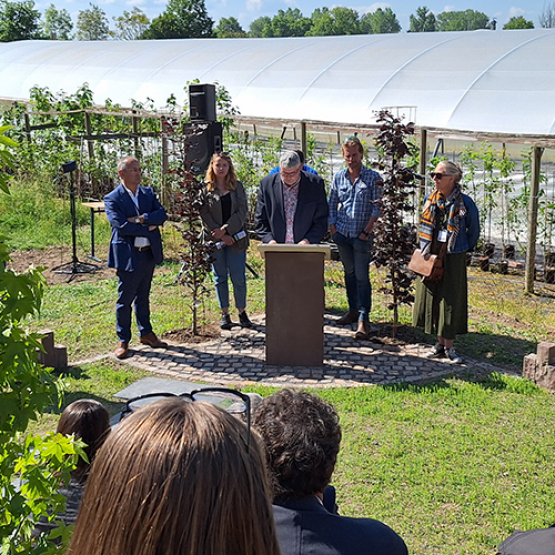 : L’inauguration était placée sous le patronage de Jérôme Mathieu, président de la Chambre régionale d’Agriculture. © Photo Marion FALIBOIS