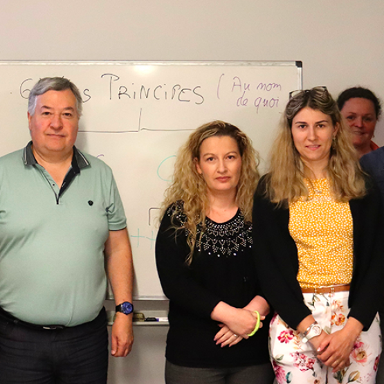 Au cours de l’année, Frédéric Zimmer rencontre de nombreux stagiaires. © Photo Mélanie Becker
