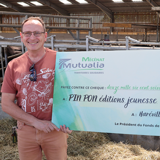Le jeu En piste pour les risques de Stéphane Poinsot a remporté le super prix Mutualia et reçoit dont un mécénat de 12 666 € © Photo Marion Falibois