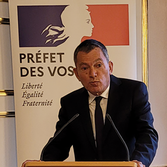 Blaise Gourtay, préfet des Vosges à réalisé un point presse pour son arrivée dans le département. © Photo Camille COQUET
