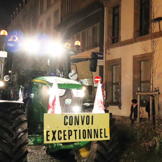 La FDSEA et JA Vosges alertent la Région Grand Est sur les risques que représentent l’Ecotaxe et la baisse des accompagnements des investissements prévus en 2026 pour l’agriculture du département. © Photo M. FALIBOIS