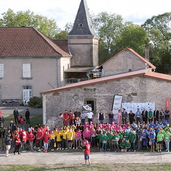 L’exploitation de la famille Tétard, à Barchain, a accueilli près de 200 personnes à l’occasion du challenge inter-lycées de l’APAL'. © Yannick DERHILLE