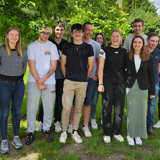 Les 12 élèves de BTS ACSE 1 ont présenté leur PIC à de nombreux représentants de la filière agricole. © Photo Marion Falibois