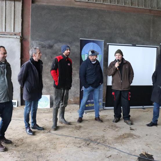 (De G. à D.) Yves Grandemange, Thierry Roquefeuil, Victor Cosserat, Philippe Clément, Pierre Cosserat, Yohann Barbe ©Marion Falibois.