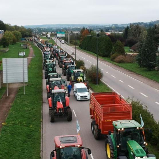 1.500 tracteurs sont attendus à Strasbourg le 30 avril. Photo : DR