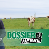 Hervé Thiery est producteur de lait et d’agneaux de bergerie. © Photo Marion FALIBOIS