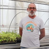 Laurent Dervaux, enseignant en production horticole et responsable de l’exploitation de l’Ecole d’horticulture et de paysage (EHP) © Marion FALIBOIS