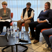 (De G. à D.) Caroline Cibert, Cathy Faivre-Pierret, Véronique Gandar, Linda Steffen et Rémi Mayaux. © Photo DR