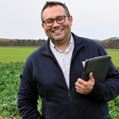 Julien David, agriculteur et responsable des essais sur la fertilisation chez Emc2. © Photo DR
