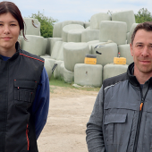 Cédric Polmard et son apprentie Élora Hanen. © Photo DR