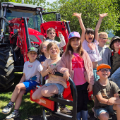 Pas moins de 1300 scolaires ont pu visiter les fermes. © Paysan Vosgien