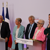 C’est accompagné de sept de ses ministres que le chef de l’Etat a dressé le bilan et les perspectives du plan aux ruralités. © Photo Marion Falibois