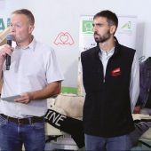 (de G. à D.) Jérôme Mathieu, pdt CRAGE ; Fabrice Couturier, pdt FRSEA ; Xavier Bailly, pdt JA Grand Est et Arnaud Rousseau, pdt FNSEA. © Photo DR