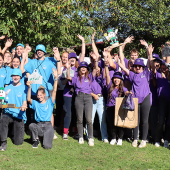 Les élèves de l’enseignement agricole de Chaumont, Pixérécourt et Haroué composaient un podium haut en couleurs. © Photo Marion FALIBOIS