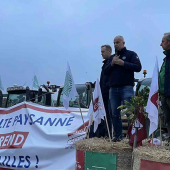 Manifestation à Versailles - Arnaud Rousseau, FNSEA. © Photo DR
