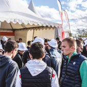 Jeunes Agriculteurs 88 accueille ses adhérents sur le stand de la foire. © Photo JA88
