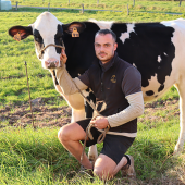 Jules Accorsi, 25 ans, passionné de génétique souhaite se lancer dans les concours d’élevage. © Photo Marion FALIBOIS