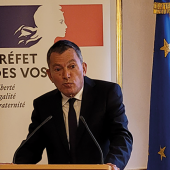 Blaise Gourtay, préfet des Vosges à réalisé un point presse pour son arrivée dans le département. © Photo Camille COQUET