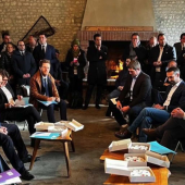 Visite du Premier ministre en Eure-et-Loir sur une exploitation agricole le 30 janvier 2026. © Photo X-JA