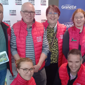 Quelques producteurs vosgiens étaient présents lors de la conférence de presse de la Région en amont du Salon. © Photo Camille COQUET