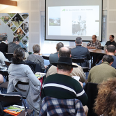 Les éleveurs et amoureux de la race bovine Vosgienne sont venus nombreux à l’assemblée générale de l’association. © Photo Marion FALIBOIS