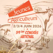 Bannière du congrès national Jeunes Agriculteurs 2026. © Photo Actuagri CS