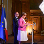 Annie Genevard, ministre de l'Agriculture lors de la conférence de presse du 9 juillet 2026. © capture X