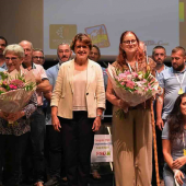 Nouvelle équipe de la FNO au Sommet de l'Elevage en présence d'Annie Genevard et Michèle Boudoin, ancienne présidente de la fédération. © capture X