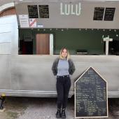 Lucie Sonrier, Vosgienne de 26 ans est à la tête du projet Lulu bistrot itinérant. Photo : M.Falibois