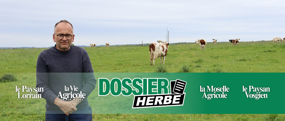 Hervé Thiery est producteur de lait et d’agneaux de bergerie. © Photo Marion FALIBOIS
