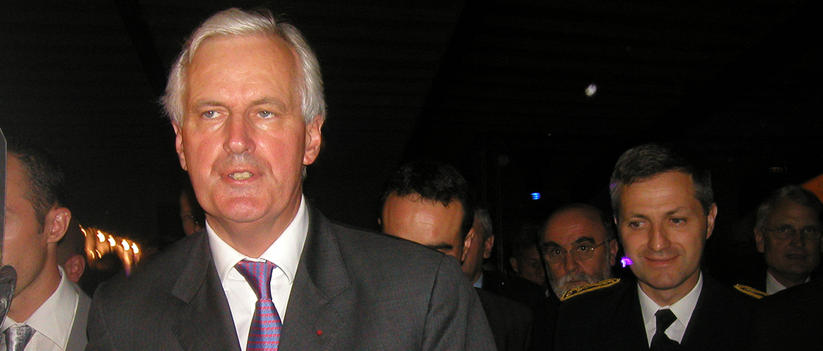 Michel Barnier, alors ministre de l’Agriculture, lors du congrès du CNJA à Epinal, en 2007. © Photo d'archives DR