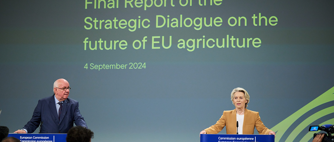 Conférence de presse pour présentation du rapport final avec Ursula von der Leyen et Peter Strohschneider. © Photo DR