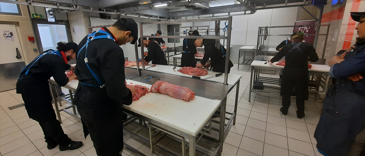 L'école de boucherie à Paris. © Photo DR