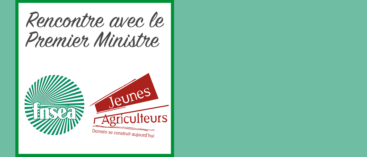 FNSEA et JA rencontrent le Premier Ministre ce lundi 13 janvier 2025. FNSEA et JA rencontrent le Premier Ministre ce lundi 13 janvier 2025.