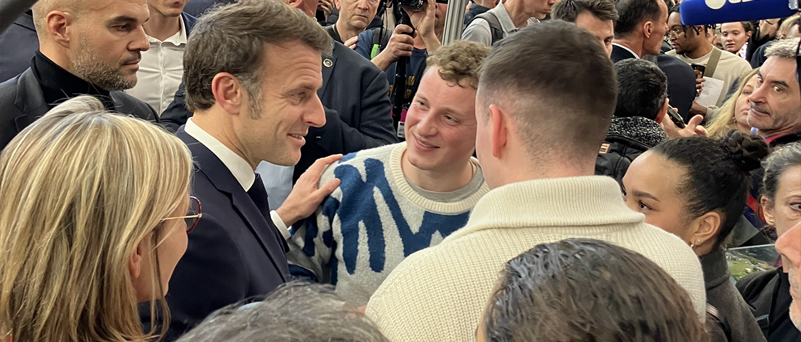 SIA 2025 : rencontre Emmanuel Macron-JA. © Photo Actuagri