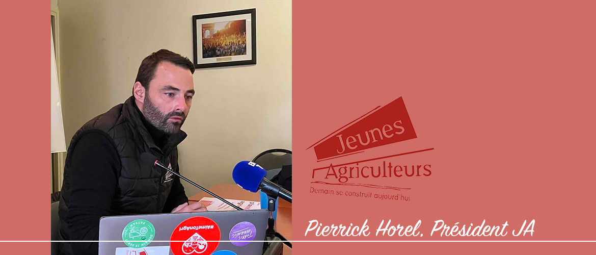 Pierrick Horel, président JA © Photo Actuagri Pierrick Horel, président JA © Photo Actuagri