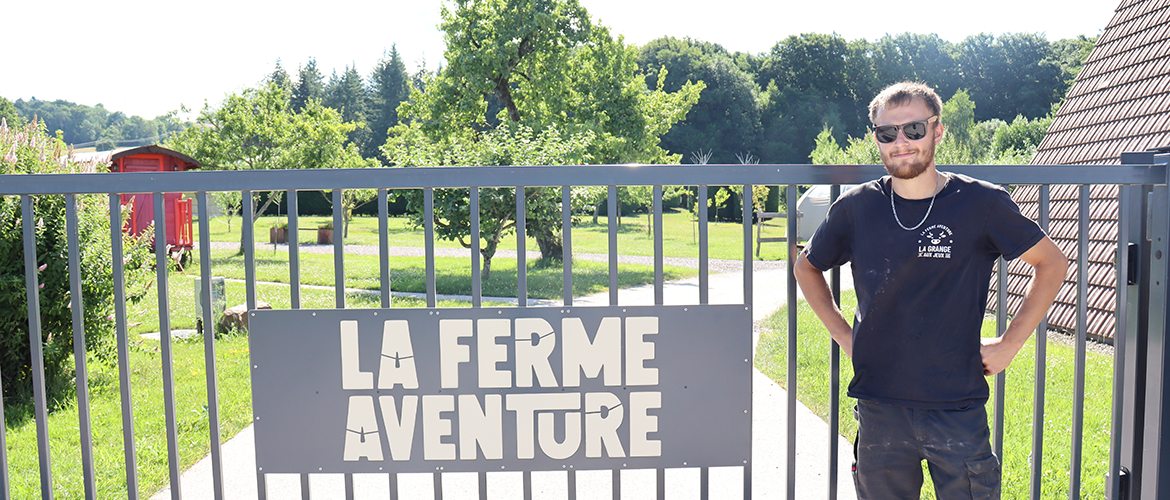 Théo Duchene va reprendre La Ferme Aventure à la suite son père. © Photo Mélanie Becker Théo Duchene va reprendre La Ferme Aventure à la suite son père. © Photo Mélanie Becker