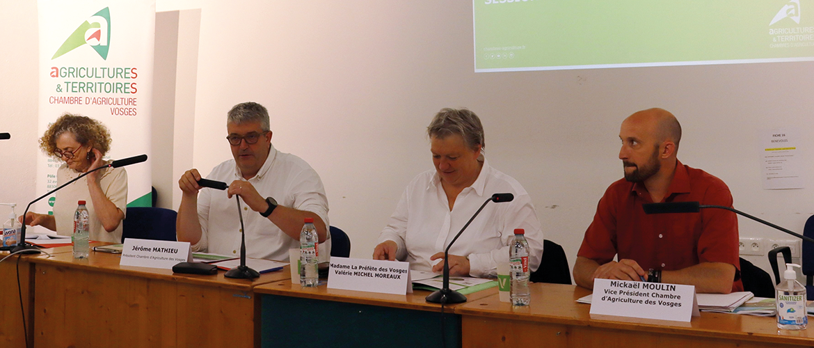 (De G à D) Anne-Marie Vieu, Jérôme Mathieu, Valérie Michel-Moreaux et Mickaël Moulin © Photo Mélanie Becker
