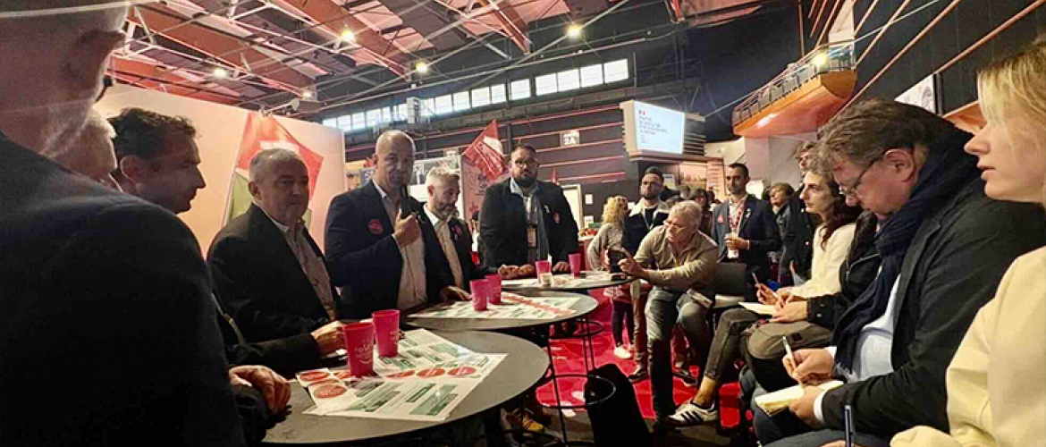 Conférence de presse FNSEA-JA au Sommet de l'élevage. © Photo DR