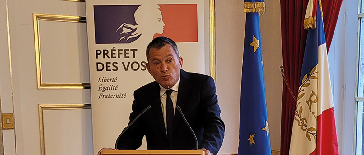 Blaise Gourtay, préfet des Vosges à réalisé un point presse pour son arrivée dans le département. © Photo Camille COQUET