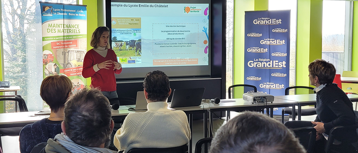 Louise Genini-Perrin, présente les coulisses du projet. © Photo Camille Coquet